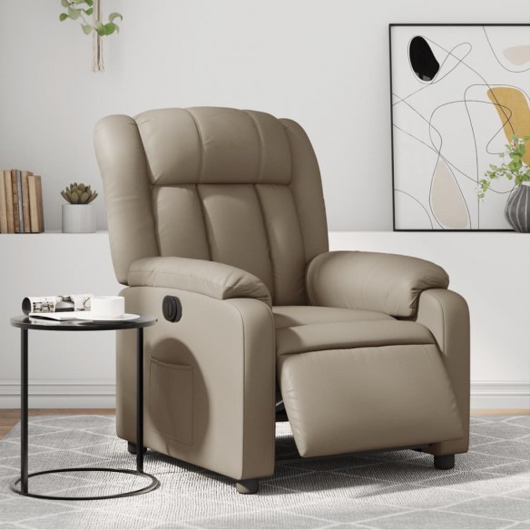 Fauteuil inclinable électrique Cappuccino Similicuir