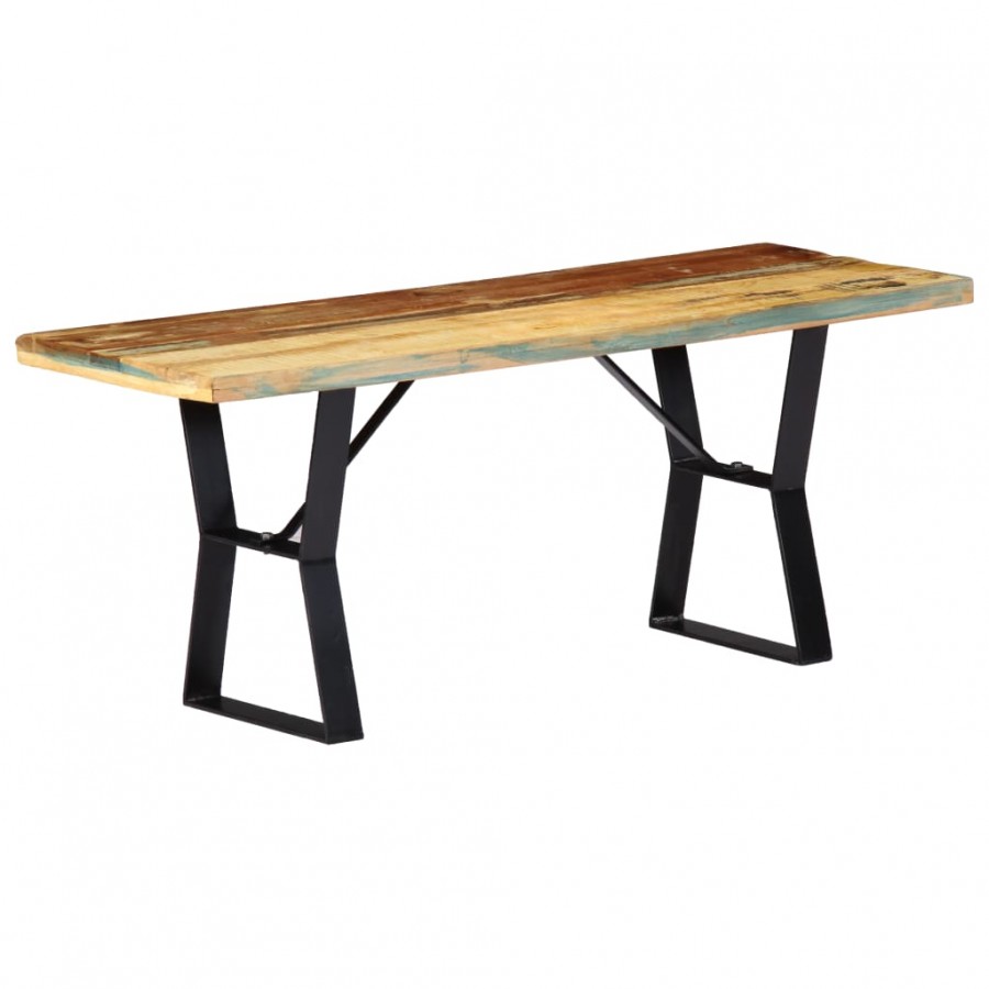 Banc 110 cm Bois de récupération massif