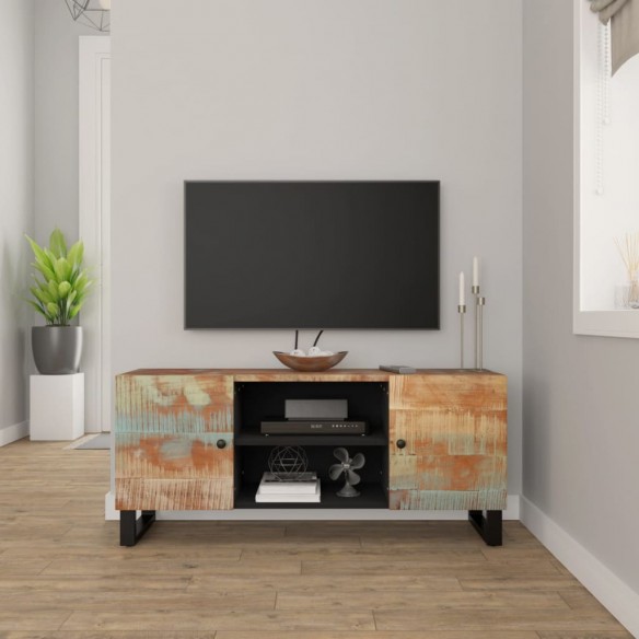 Meuble TV 105x33x46 cm Bois massif de récupération