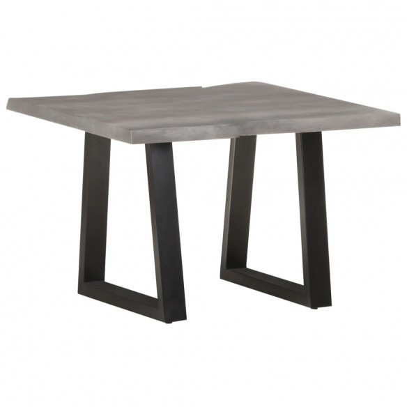 Table basse avec bord naturel 60x60x40 cm Bois d'acacia massif