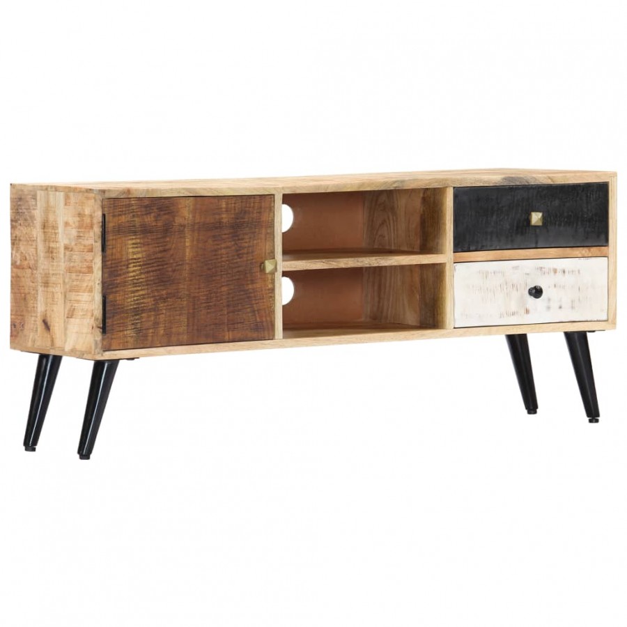 Meuble TV 115 x 30 x 47 cm Bois massif de manguier