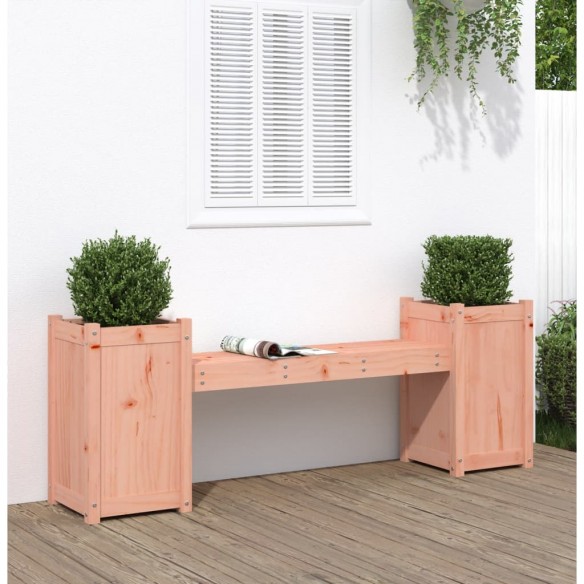 Banc avec jardinières 180x36x63 cm bois massif de douglas