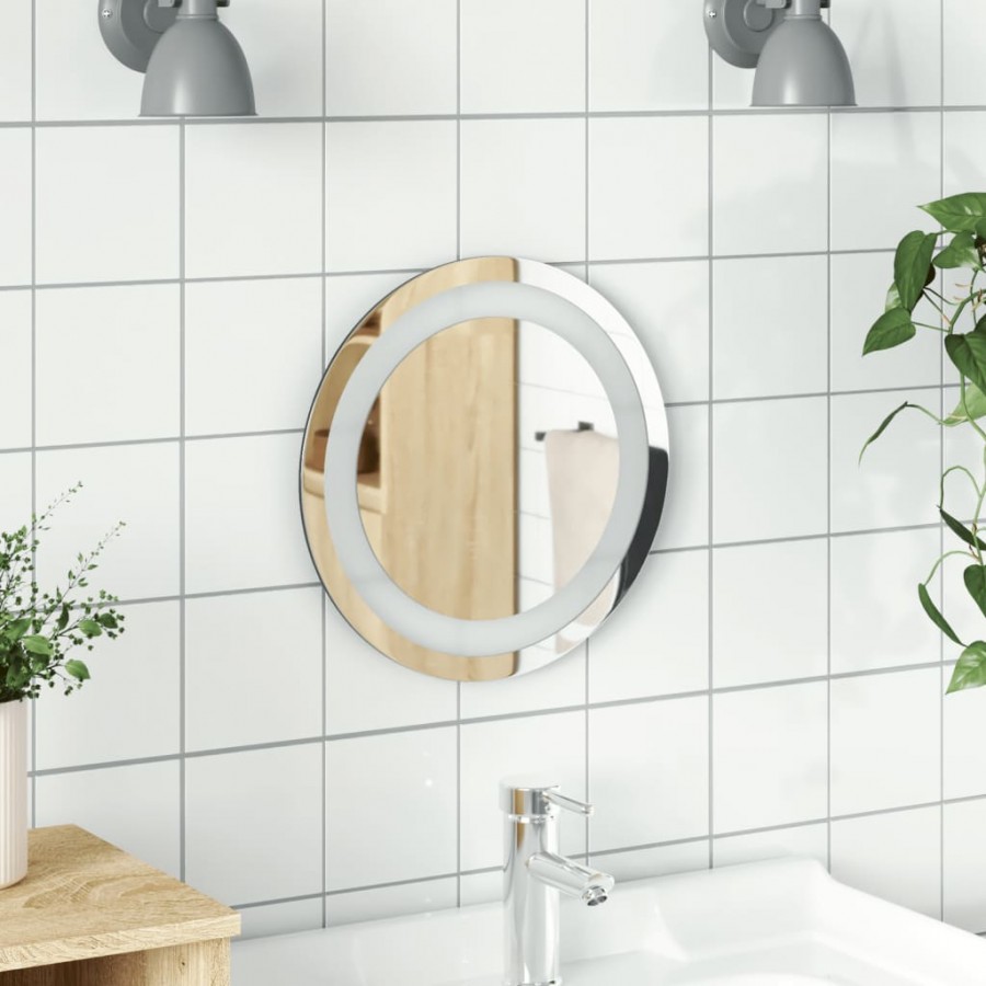 Miroir de salle de bain à LED 30 cm rond