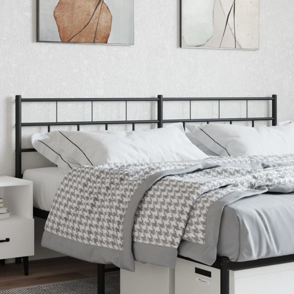 Tête de lit métal noir 180 cm