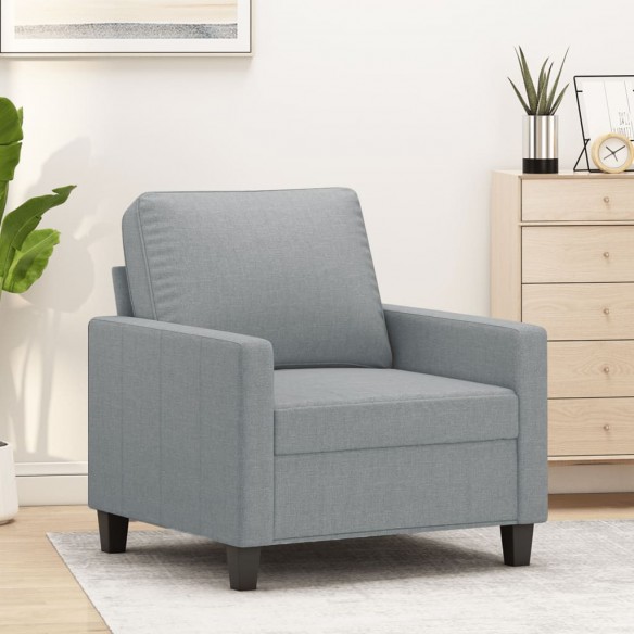 Fauteuil Gris clair 60 cm Tissu