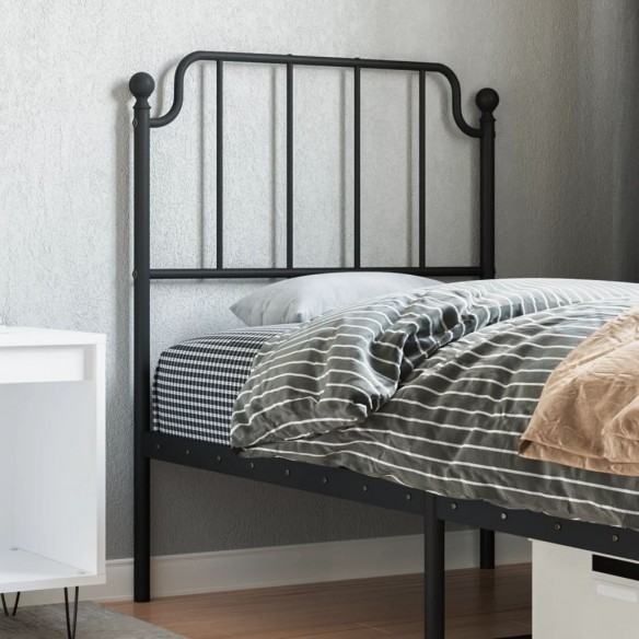 Tête de lit métal noir 75 cm
