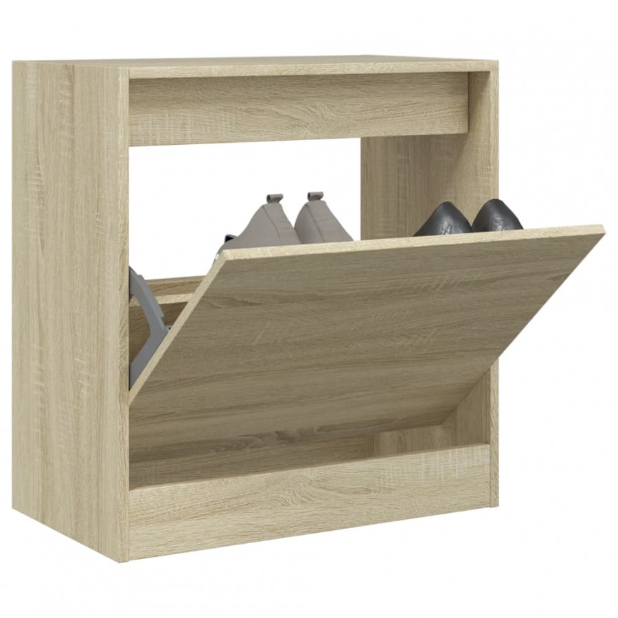 Armoire à chaussures chêne sonoma 60x34x63,5 cm bois ingénierie