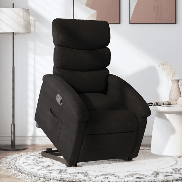 Fauteuil inclinable noir tissu