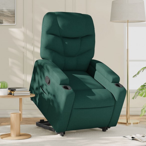 Fauteuil inclinable vert foncé tissu