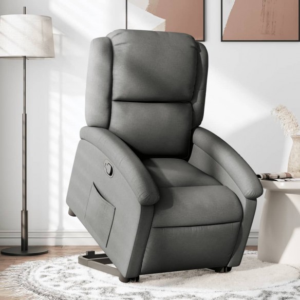 Fauteuil inclinable Gris foncé Tissu