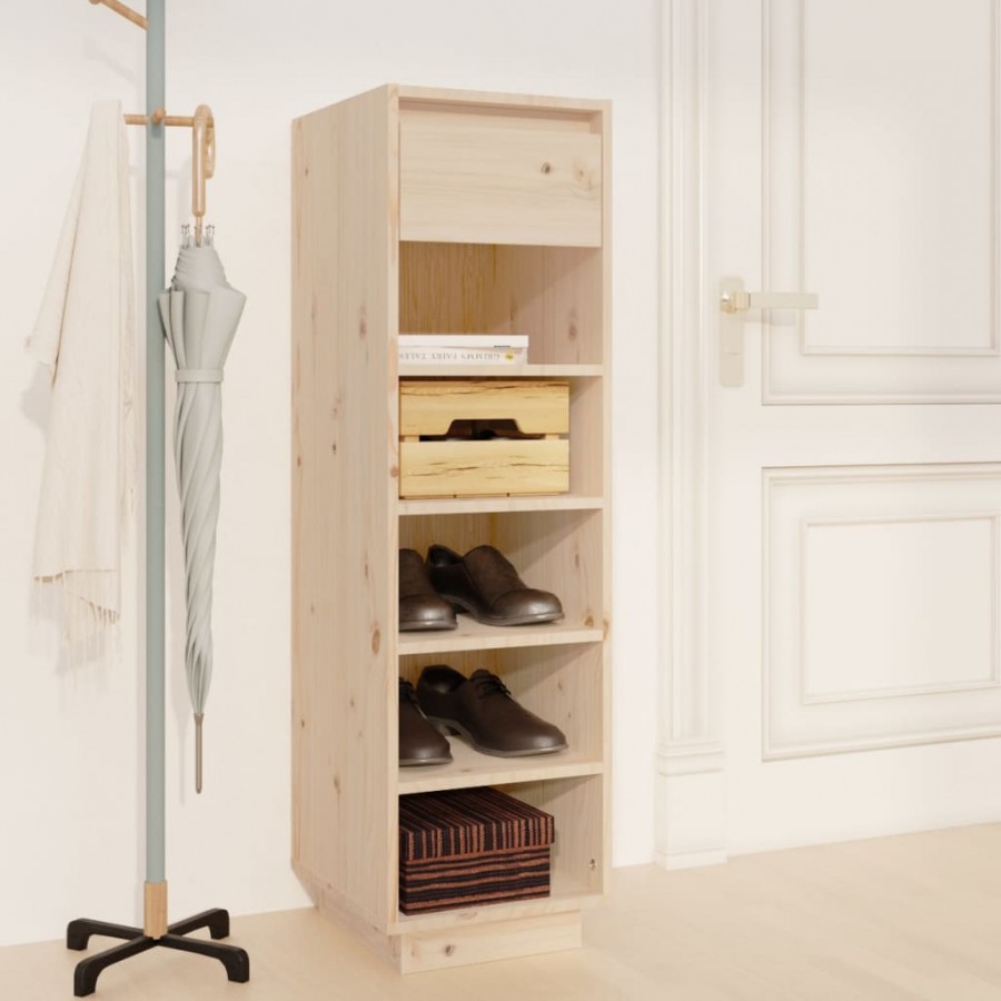 Armoire à chaussures 30x34x105 cm bois de pin massif