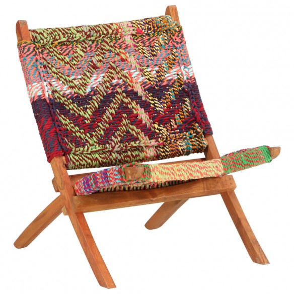 Chaise pliable Chindi Multicolore Tissu