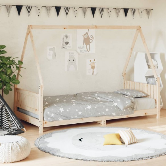 Cadre de lit pour enfant 90x190 cm Bois de pin massif