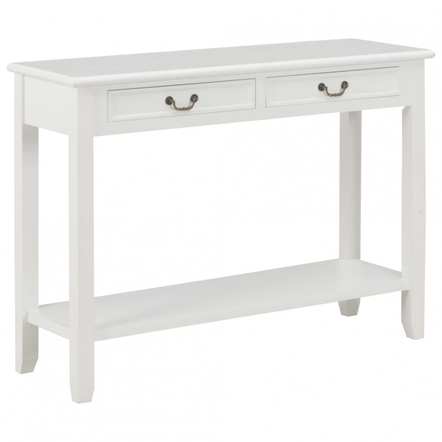 Table console Blanc 110x35x80 cm Bois