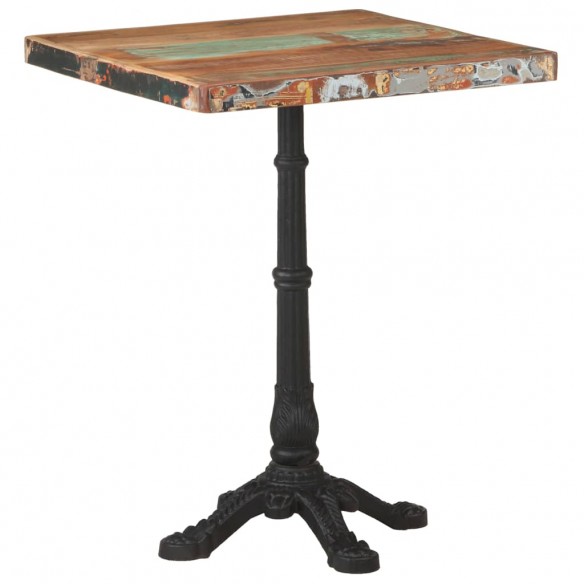 Table de bistro 60x60x76 cm Bois massif de récupération