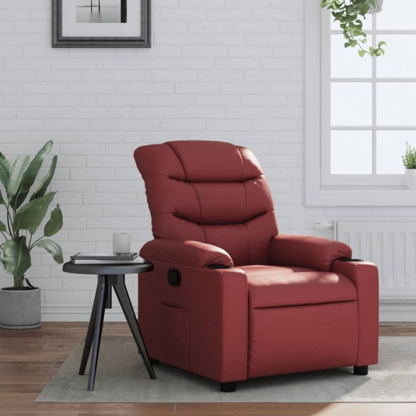 Fauteuil inclinable Rouge bordeaux Similicuir