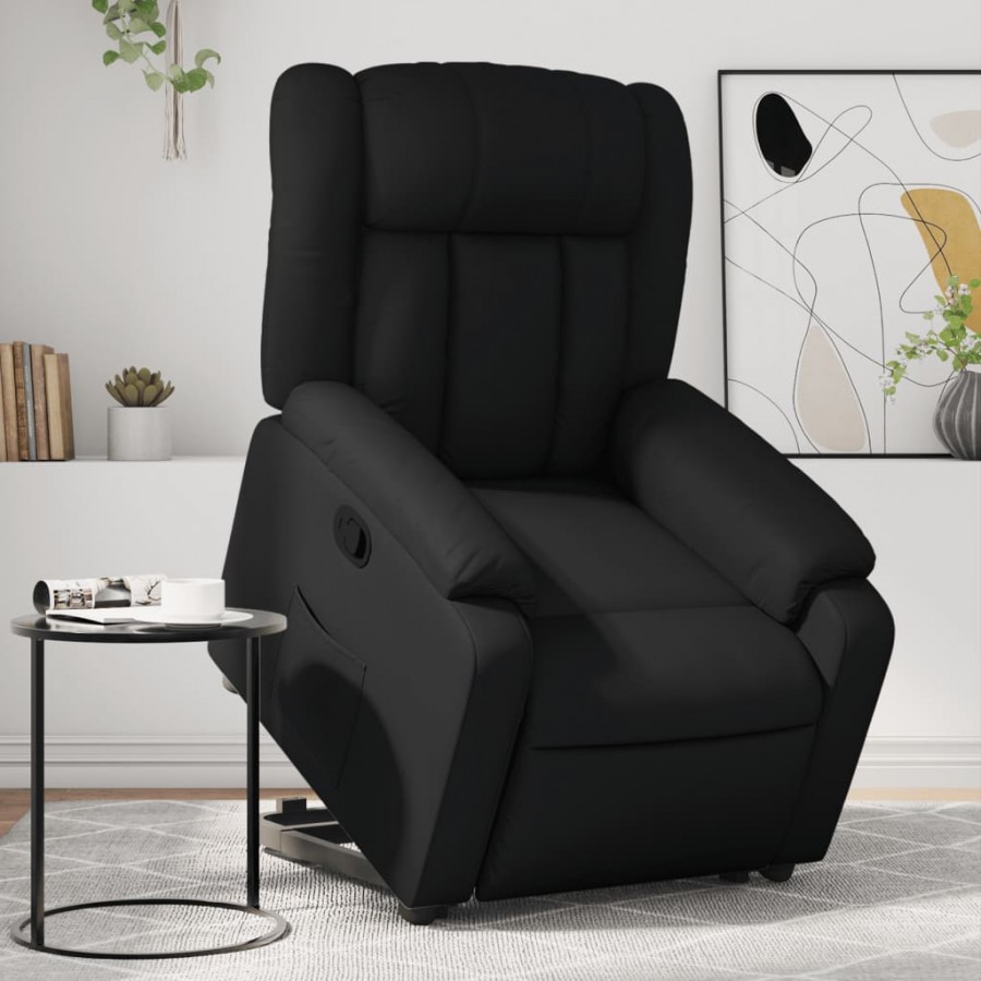 Fauteuil inclinable Noir Similicuir