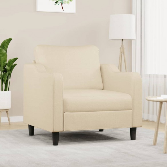 Fauteuil Crème 60 cm Tissu