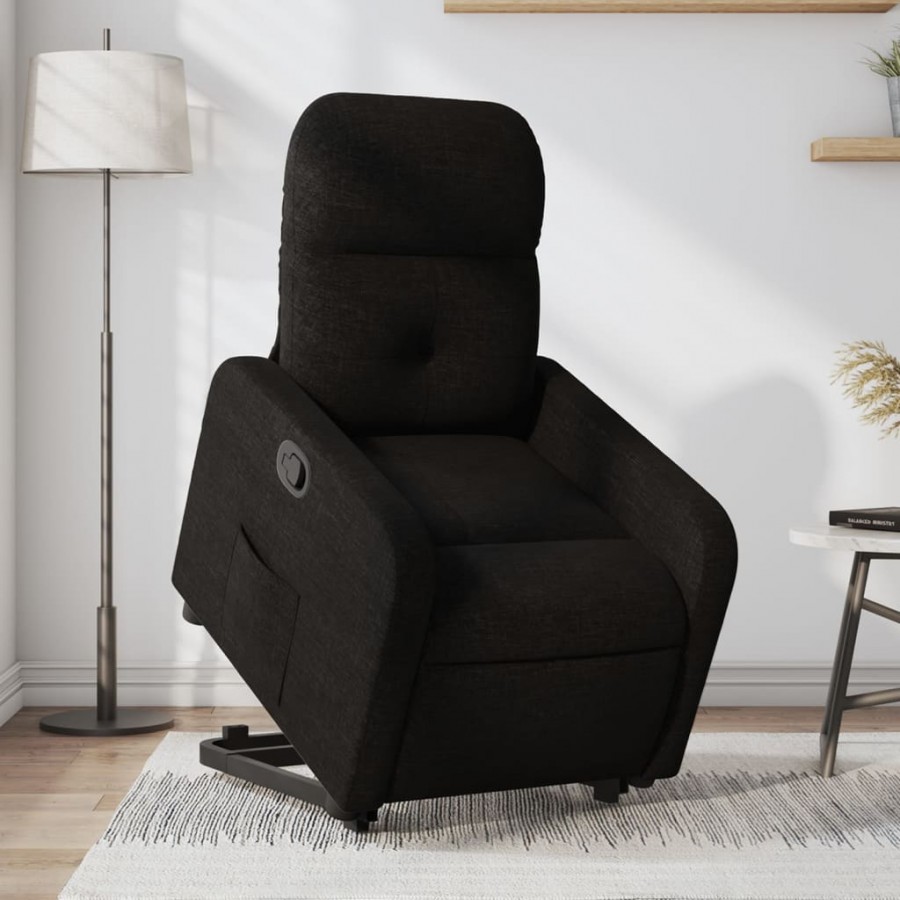 Fauteuil inclinable noir tissu