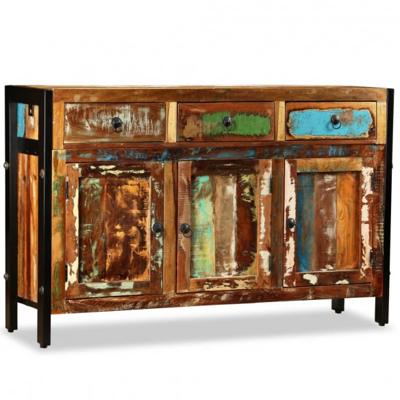 Buffet Bois de récupération massif 120 x 35 x 76 cm