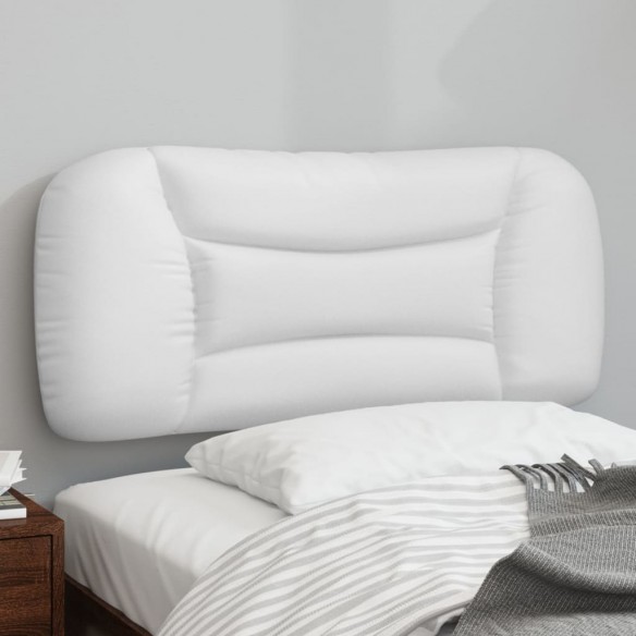 Coussin de tête de lit blanc 90 cm similicuir