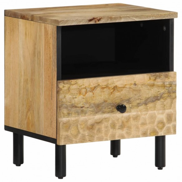 Table de chevet 40x33x46 cm Bois de manguier solide