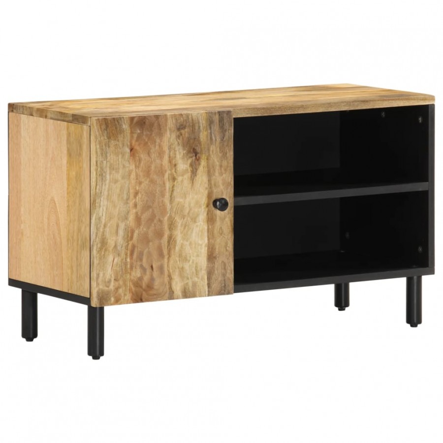 Meuble TV 80x31x46 cm bois massif de manguier