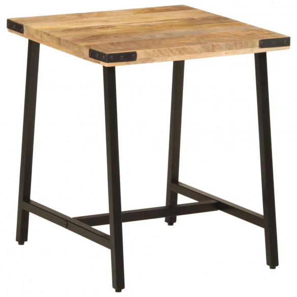 Table d’appoint 45x45x50 cm bois massif de manguier et fer