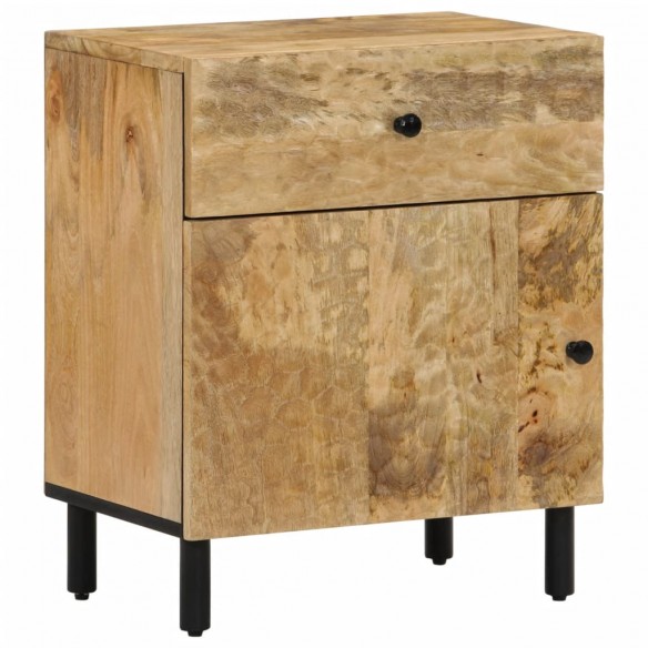 Table de chevet 50x33x60 cm bois de manguier massif