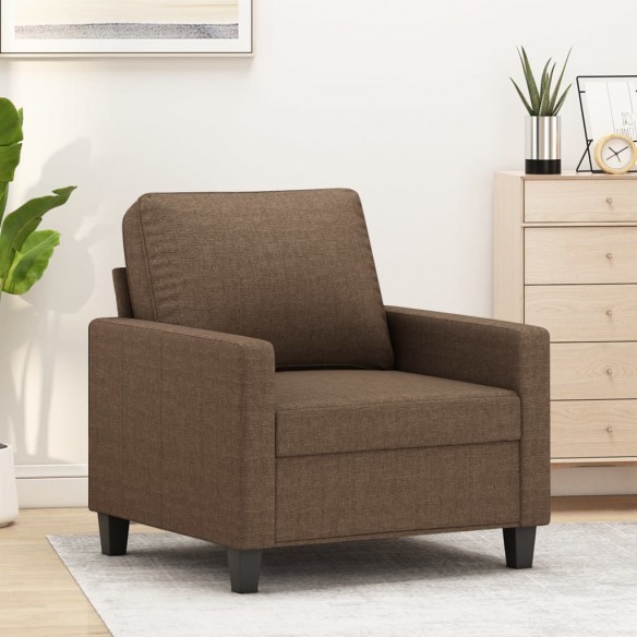 Fauteuil Marron 60 cm Tissu