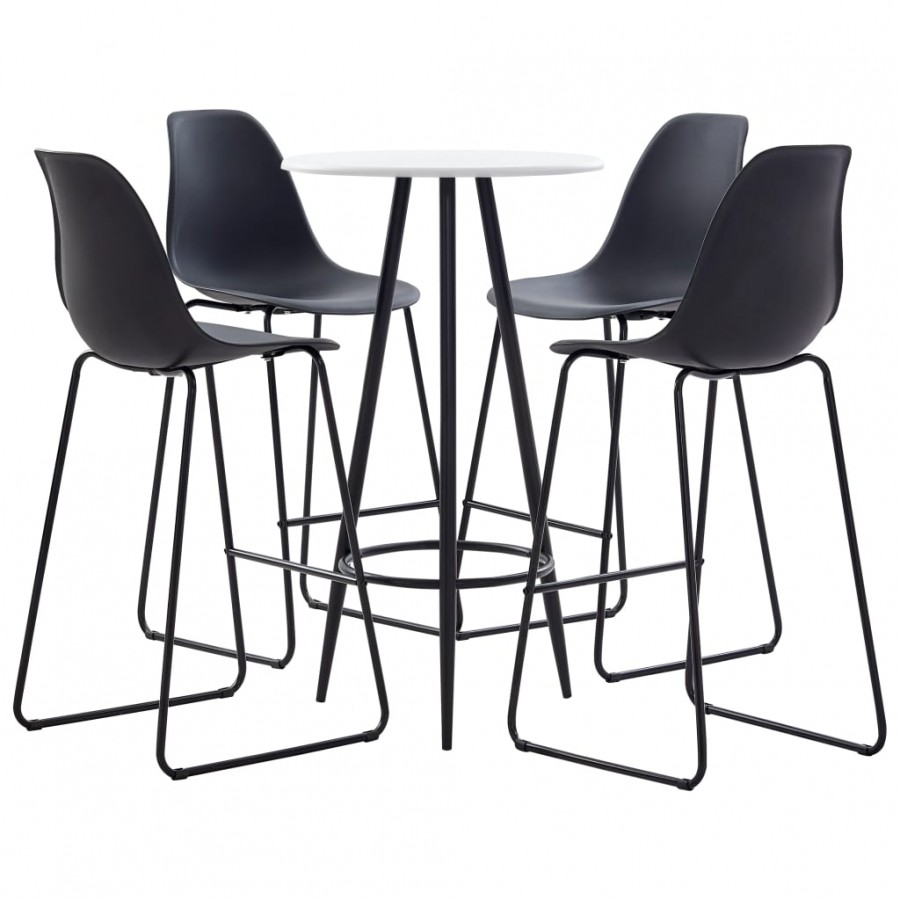 Ensemble de bar 5 pcs Plastique Noir