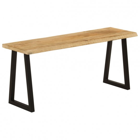 Banc avec bord vivant 105 cm bois de manguier massif