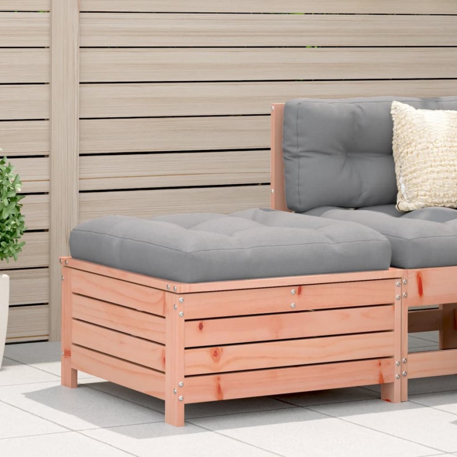 Repose-pied de jardin 62x63,5x32 cm bois massif de douglas