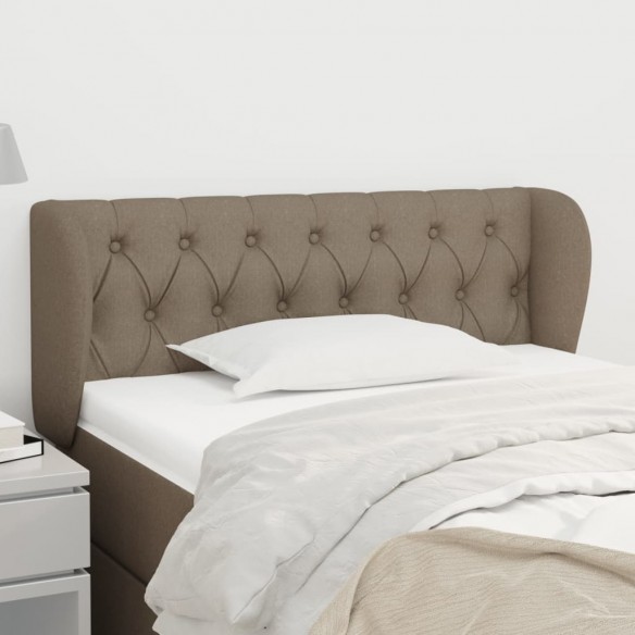 Tête de lit avec oreilles Taupe 93x23x78/88 cm Tissu