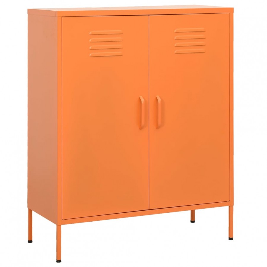 Armoire de rangement Orange 80x35x101,5 cm Acier