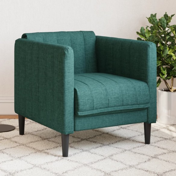 Fauteuil vert foncé tissu