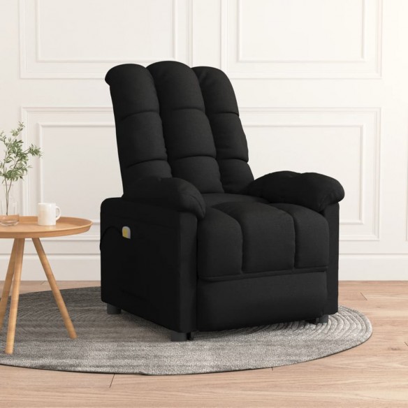 Fauteuil de massage Noir Tissu