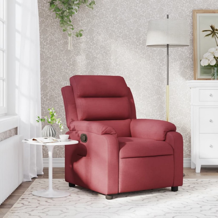 Fauteuil inclinable Rouge bordeaux Tissu