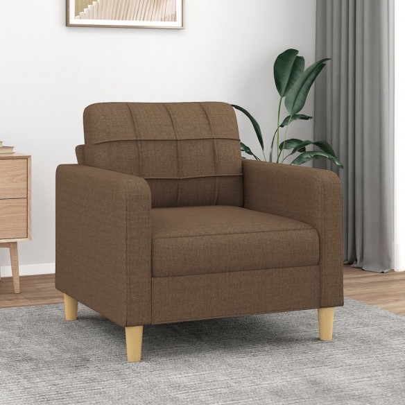 Fauteuil Marron 60 cm Tissu