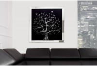 Tableau magnifique mural 80x80 cm Grand Arbre en cristaux