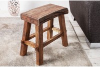 Tabouret 40 cm design en bois massif recyclé