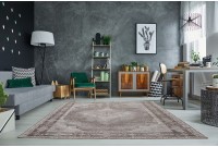 Tapis design antique de 240x160cm coloris gris claire