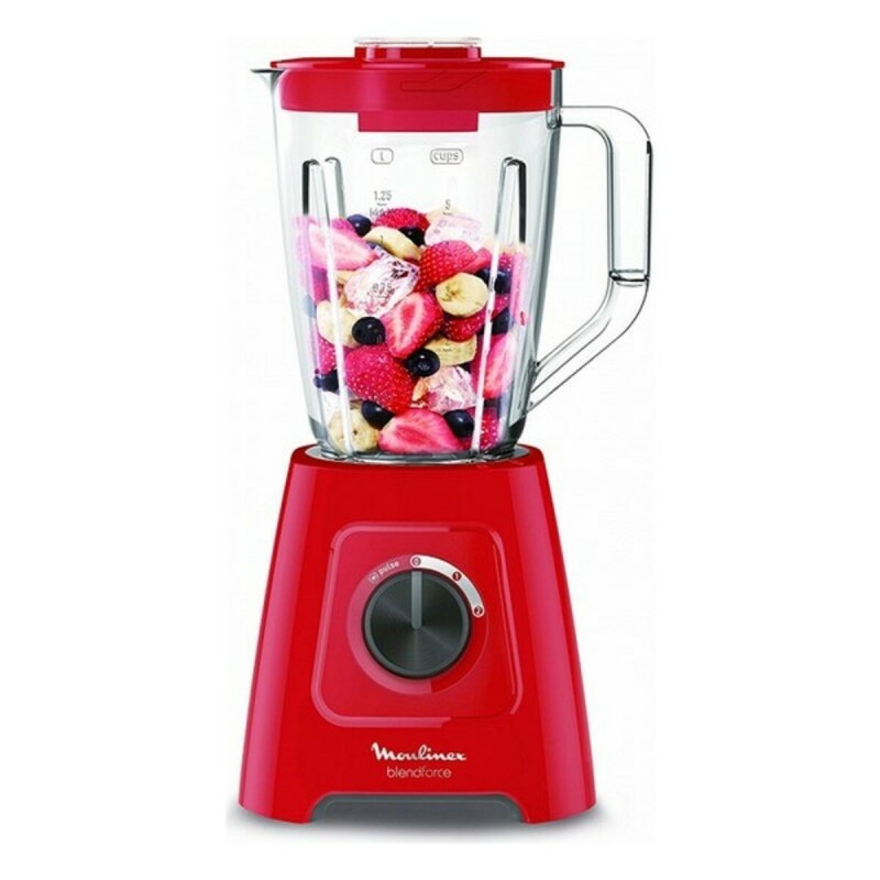 Bol mixeur Moulinex LM4205 1,25 L 600W Rouge 550 W (2 L)