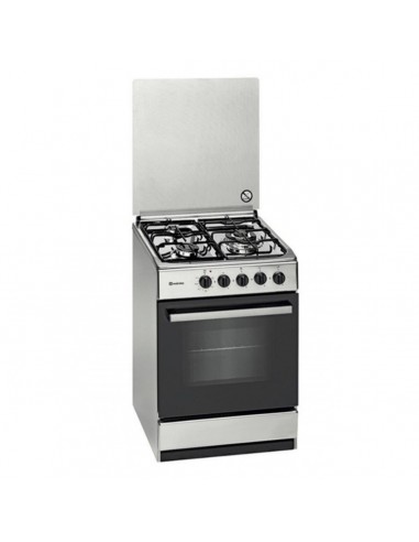 Cuisinière à Gaz Meireles E541X 55 cm Acier inoxydable (3 Feux à gaz)