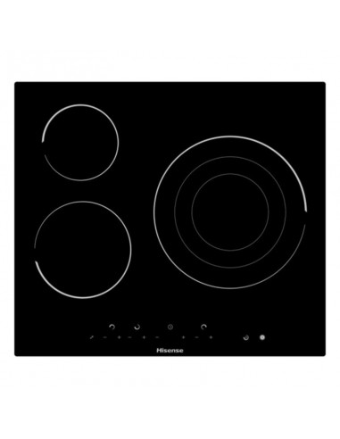 Plaques vitro-céramiques Hisense E6322C 60 cm Noir (3 Zones de cuisson