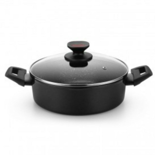 Casserole Monix TITAN ROCK Ø 28 cm Noir Aluminium forgé