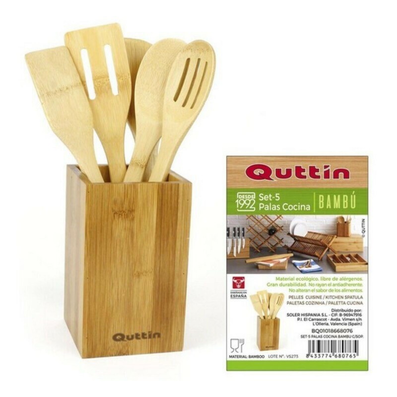 Kitchen Utensils Set Quttin Bamboo (5...