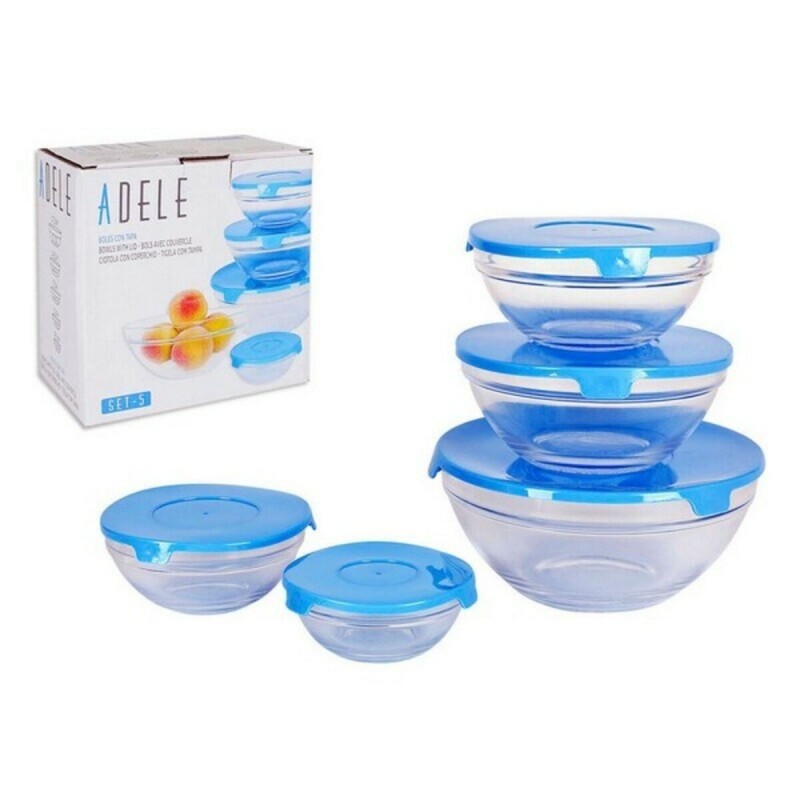 Bowl Adele With lid Stackable (5 pcs)