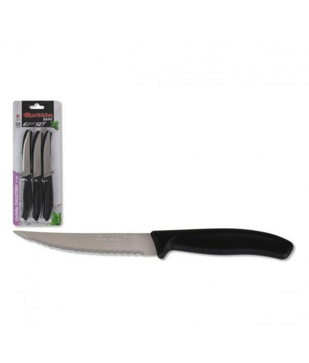 Knife Set Quttin Black (6 pcs)