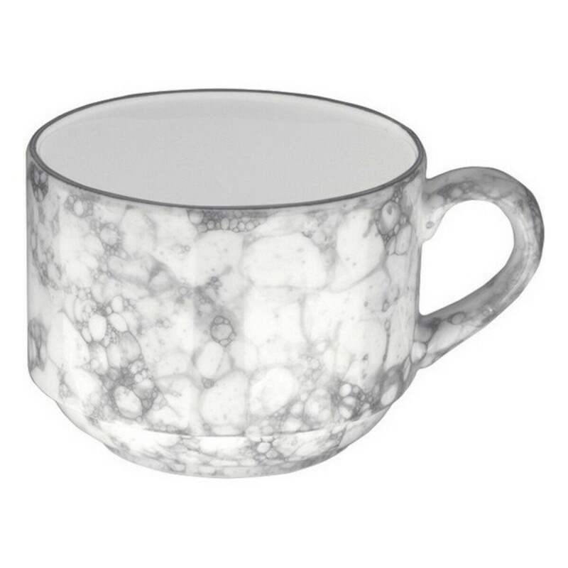 Cup Gourmet Porcelain Black/White (9 cl)